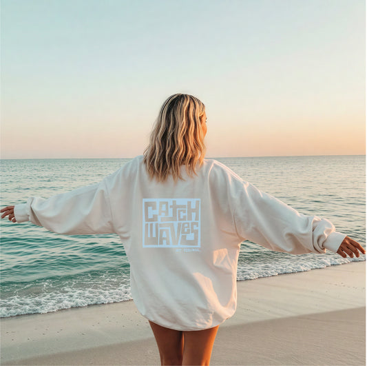 catch waves crewneck