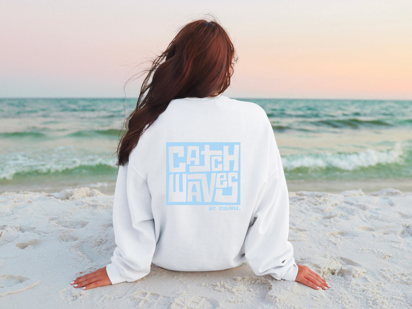 catch waves crewneck